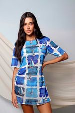 Vestido Curto Tule Mares