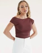 BLUSA POLIAMIDA HELENA MARROM
