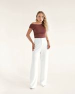 BLUSA POLIAMIDA HELENA MARROM