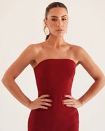VESTIDO ALFAIATARIA AURORA VINHO