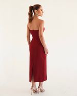 VESTIDO ALFAIATARIA AURORA VINHO