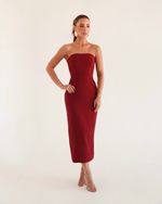 VESTIDO ALFAIATARIA AURORA VINHO