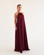 VESTIDO LONGO GAYA VINHO