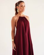VESTIDO LONGO GAYA VINHO