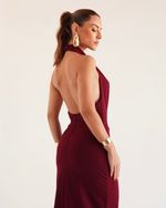 VESTIDO DEGAGÊ ZOE VINHO