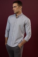CAMISA OXFORD DE MANGA LONGA