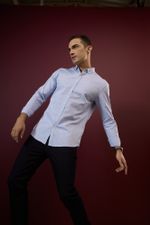 CAMISA OXFORD DE MANGA LONGA