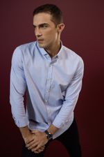 CAMISA OXFORD DE MANGA LONGA