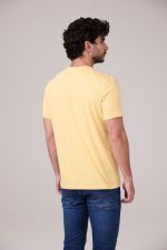CAMISETA DE ALGODÃO COM GOLA REDONDA