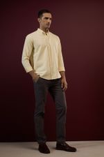 CAMISA OXFORD DE MANGA LONGA