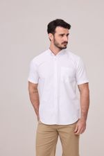 CAMISA OXFORD DE MANGA CURTA
