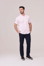 CAMISA OXFORD DE MANGA CURTA