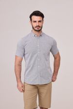CAMISA OXFORD DE MANGA CURTA