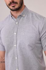 CAMISA OXFORD DE MANGA CURTA