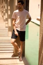 CAMISETA COM ALGODÃO E LINHO