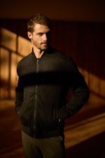 Jaqueta Bomber Suede