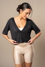 Blusa Linho Sieg	- Preto