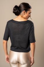 Blusa Linho Sieg	- Preto