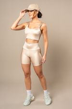 Short Muskeln Lenatex Acetinado - Pérola