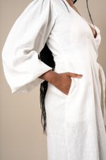 Vestido Essen, 100% linho - Branco