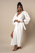 Vestido Essen, 100% linho - Branco