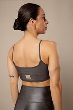 Top Emergie Acetinado - Chumbo