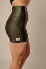 Short Muskeln Lenatex  Acetinado - Verde Militar