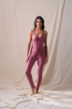 Macacão Welness Lenatex Acetinado - Rosa Matte