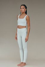 Legging Eleganz Canelado - Cinza