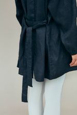 Parka 100% linho - Preto