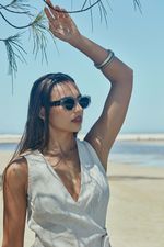 Vestido 100% linho - Natural
