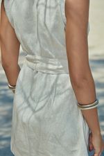 Vestido 100% linho - Natural