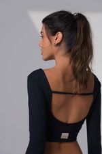 Top Cropped Eleganz - Preto