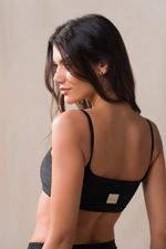 New Top Emergie Canelado - Preto