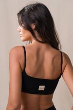 New Top Emergie Canelado - Preto