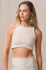 Top Eleganz Canelado - Off White