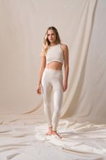 Top Eleganz Canelado - Off White