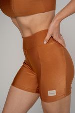 Short Minimal Canelado - Conhaque