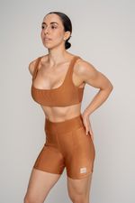 Top Minimal Canelado - Conhaque