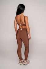 Legging New Sculpt - Canelado - Roasted Almond 