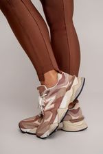 Legging New Sculpt - Canelado - Roasted Almond 