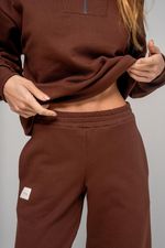 Calça de Moletom New Kim   - Marrom 