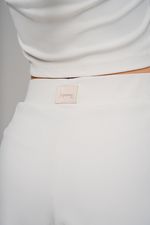 Calça Flare Canelado - Off White