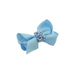 Presilha de Cabelo Bebê de Laço com Pérolas 