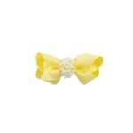Presilha de Cabelo Bebê de Laço com Pérolas 