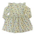 VESTIDO INFANTIL MANGA LONGA FRUTINHAS