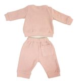 CONJUNTO  INFANTIL  MENINA  DE FRIO COM BORDADO DE MAÇÃ 
