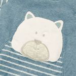 MACACÃO QUENTINHO BEBÊ MENINO BORDADO URSO