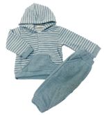  CONJUNTO INFANTIL MENINO BLUSA LISTRADA COM CAPUZ E CALÇA