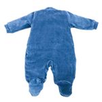 MACACÃO BEBÊ MENINO AZUL MARINHO COM BORDADO DINO EM PLUSH